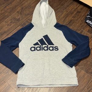 Adidas Gray and Navy Hoodie